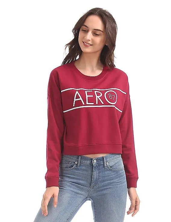 Aeropostale Boxy Crew Neck Sweater