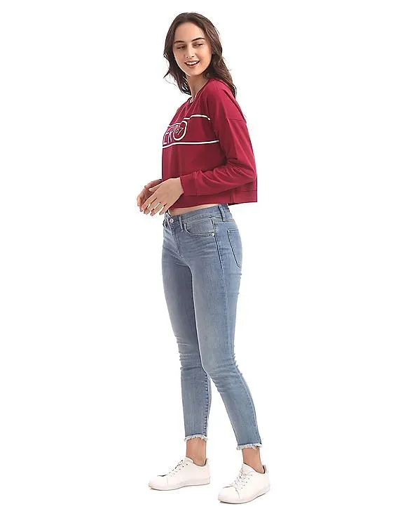 Aeropostale Boxy Crew Neck Sweater