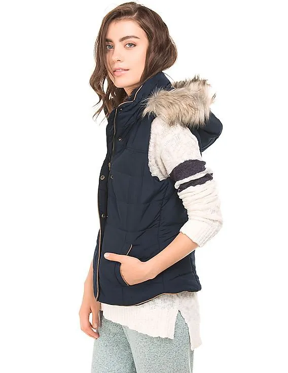 Aeropostale Hooded Gilet Jacket