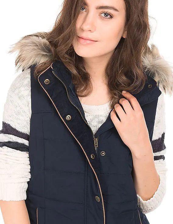 Aeropostale Hooded Gilet Jacket