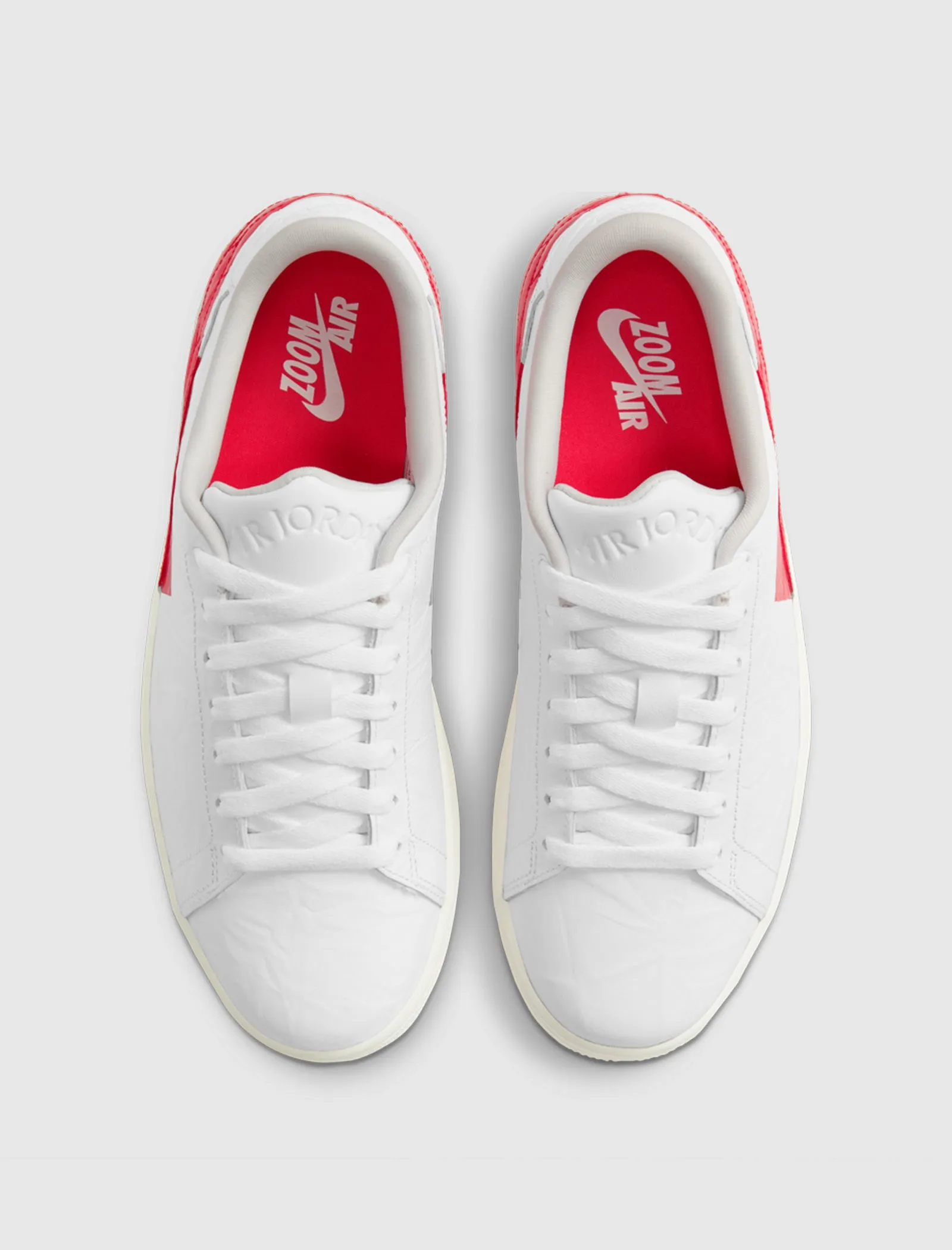 AIR JORDAN 1 CENTRE COURT UNIVERSITY WHITE AND RED