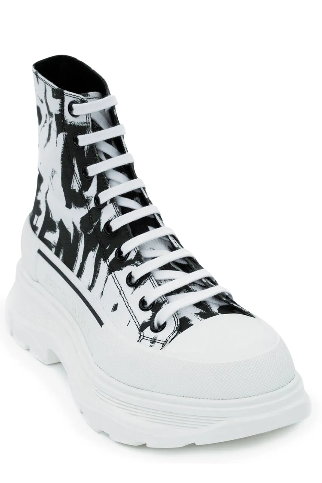 Alexander McQueen Graffiti Tread Slick Boots