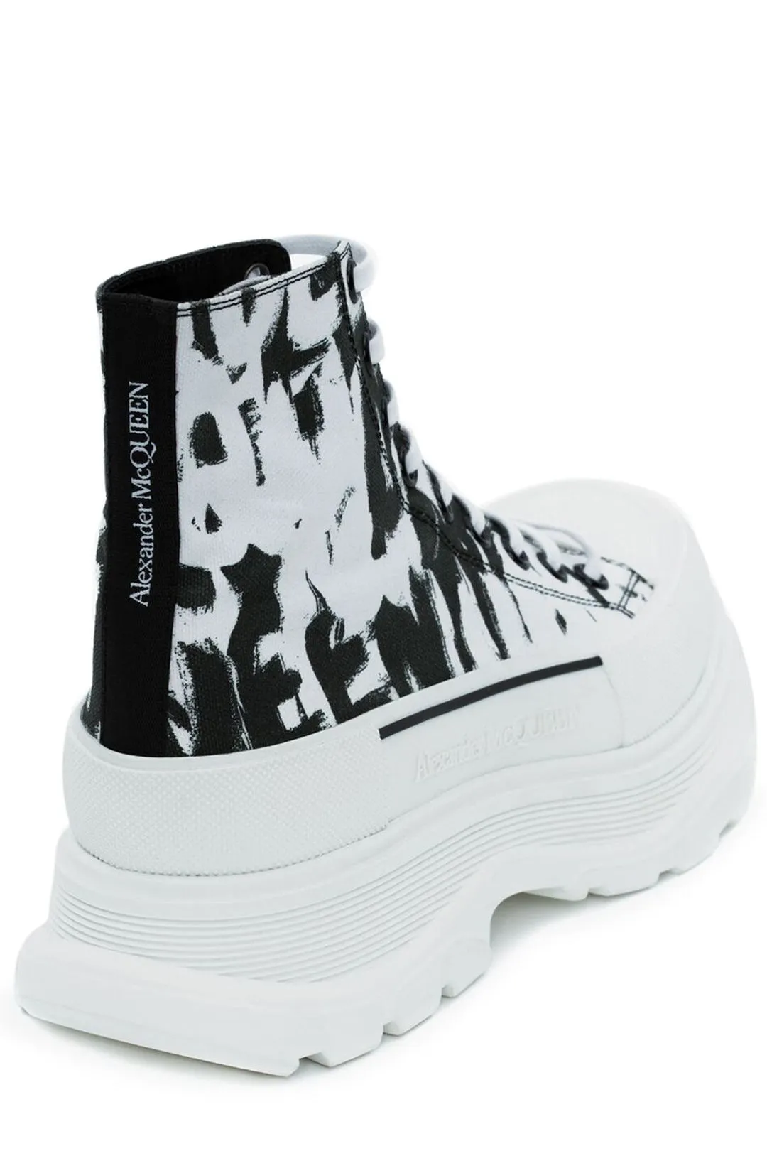 Alexander McQueen Graffiti Tread Slick Boots