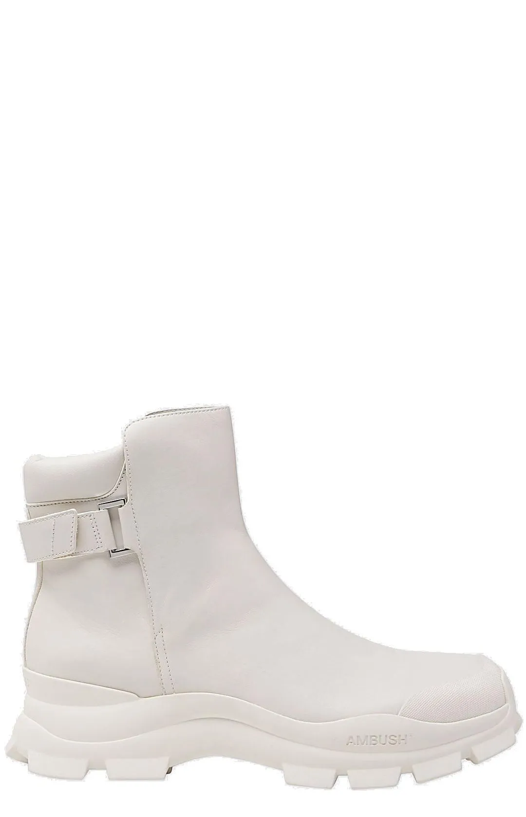 Ambush Logo Embossed Square Toe Boots