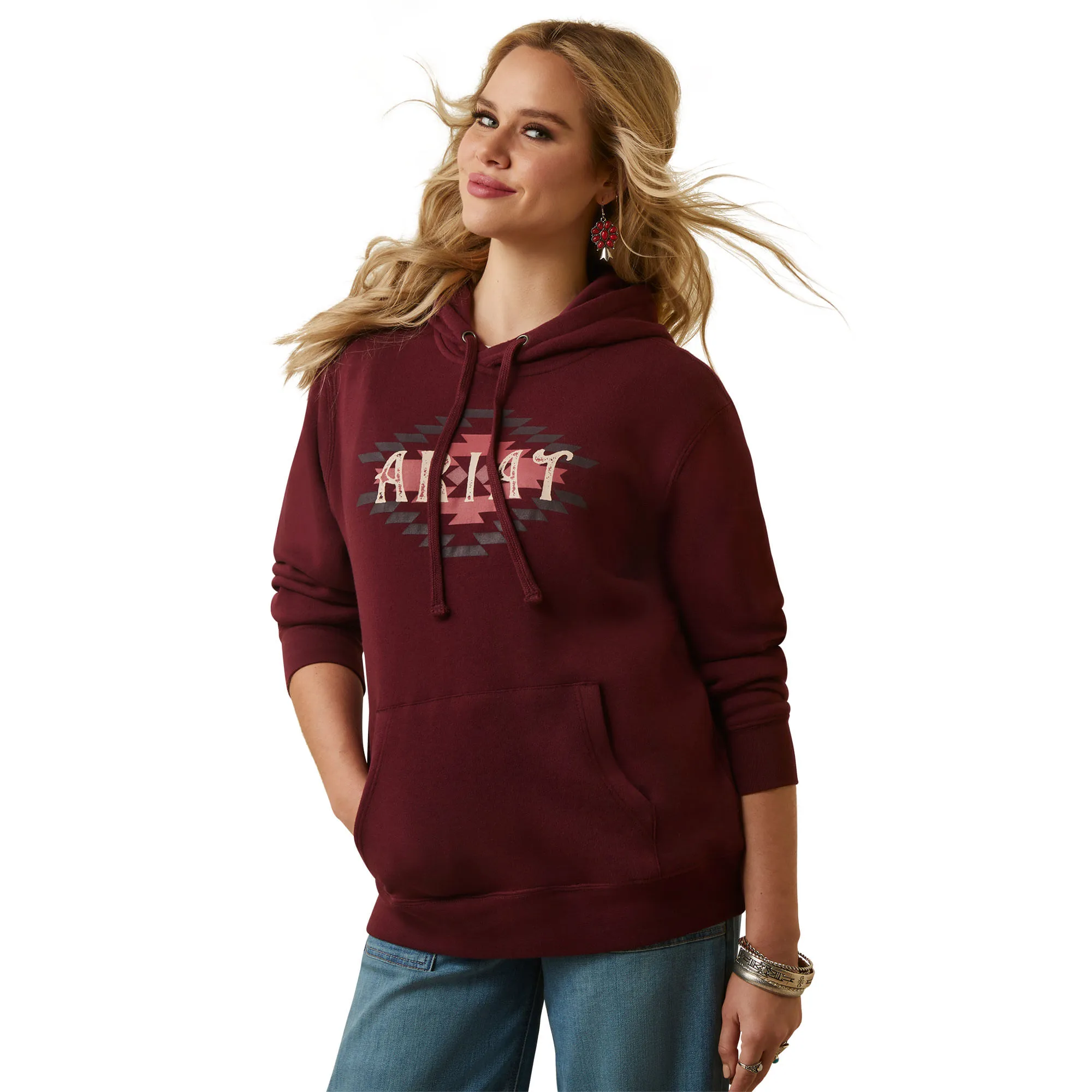 Ariat Womens Twany Port Diamond Hoodie