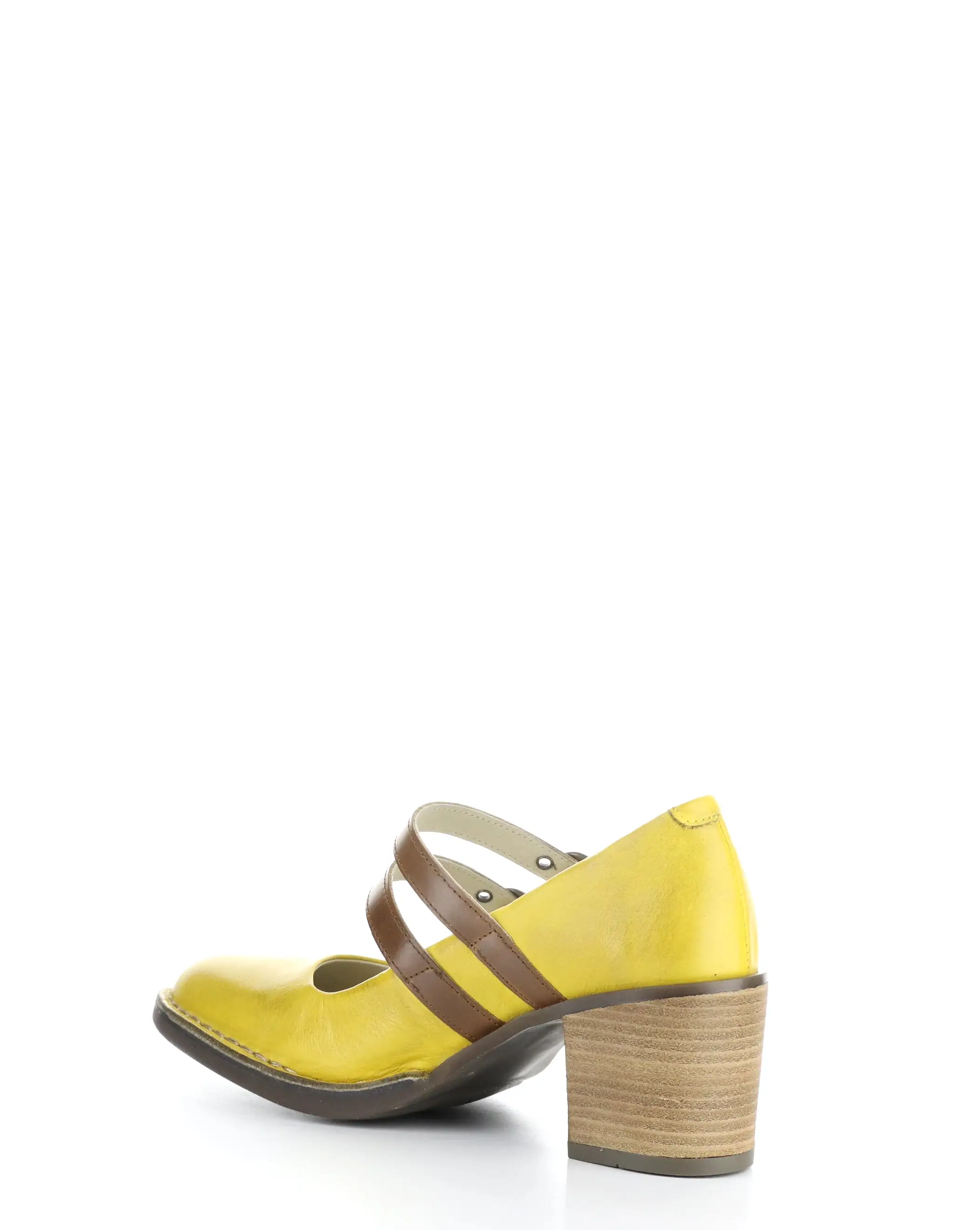 BALY106FLY 002 YELLOW/CAMEL Round Toe Shoes