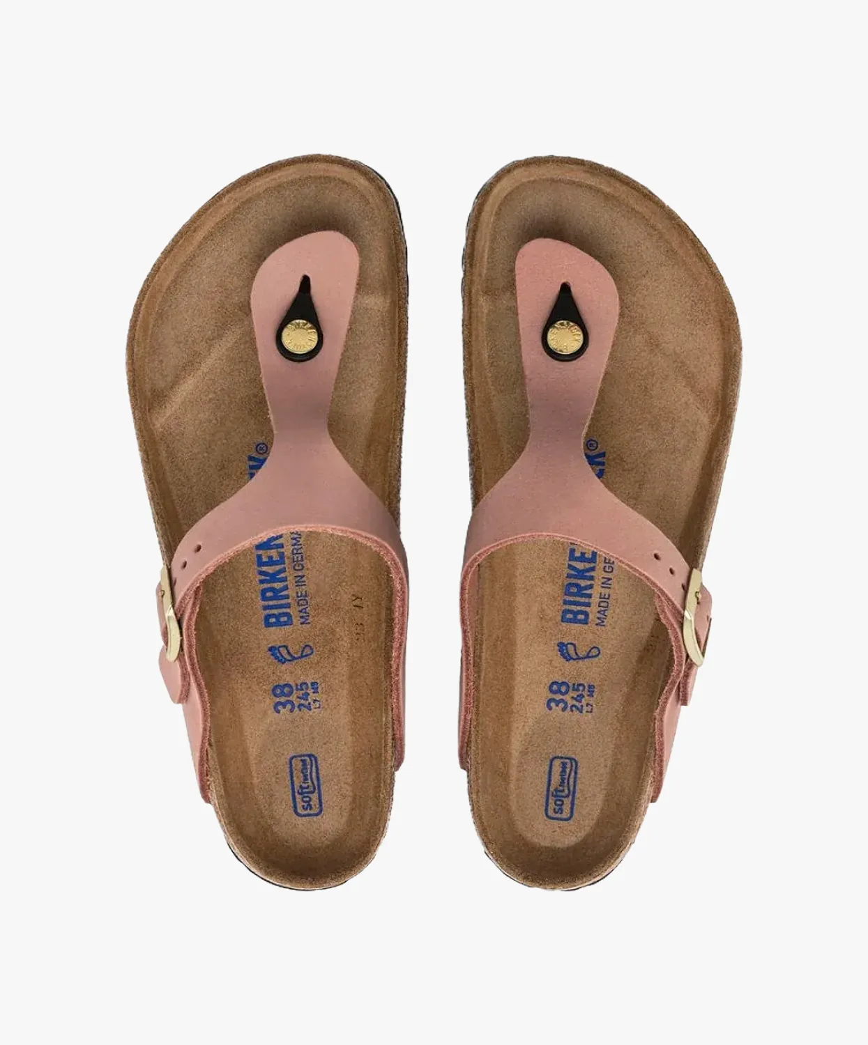 Birkenstock Gizeh Nubuck Leather Old Rose SFB Sandals