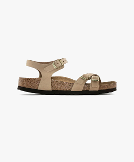 Birkenstock Kumba Nubuck Leather Sandcastle Soft Footbed Sandals