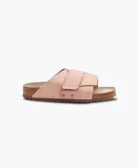 Birkenstock Kyoto Suede/Nubuck Leather Soft Pink Soft Footbed Sandals