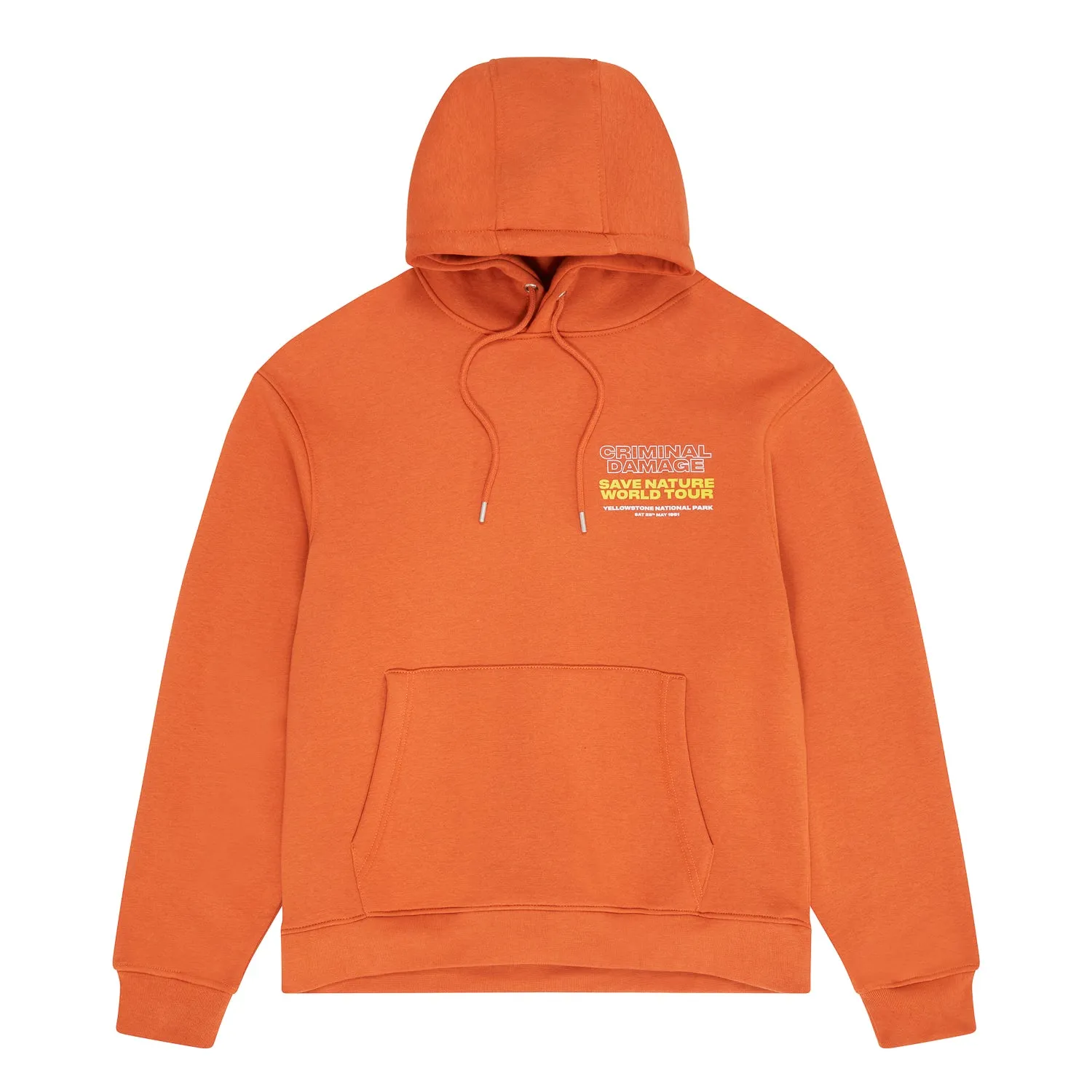 BURNING WORLD HOOD - ORANGE