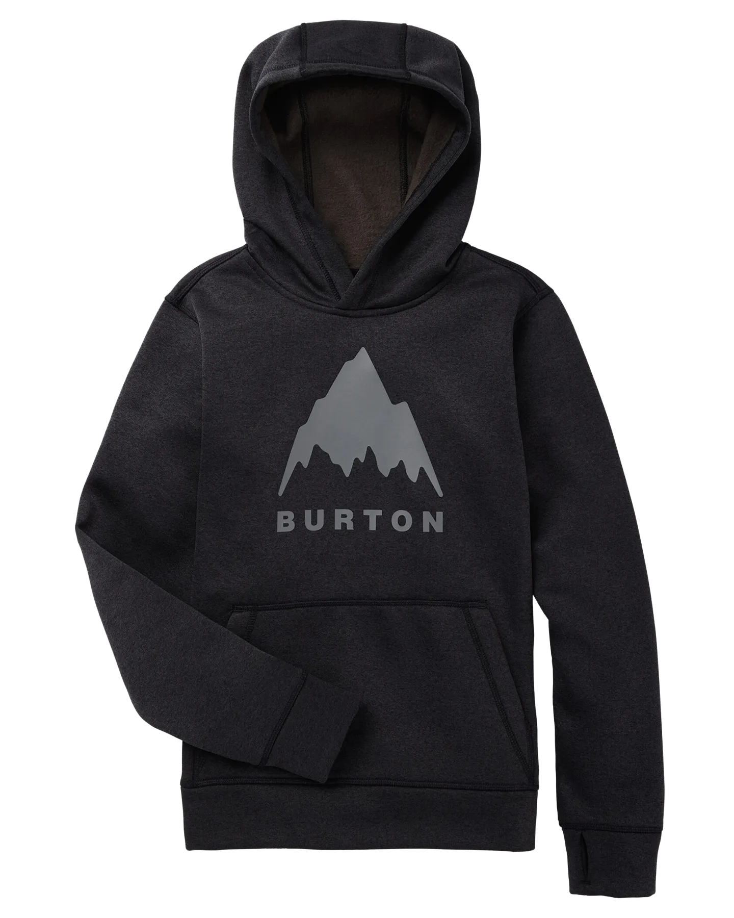 Burton Kids' Oak Pullover Hoodie - True Black Heather