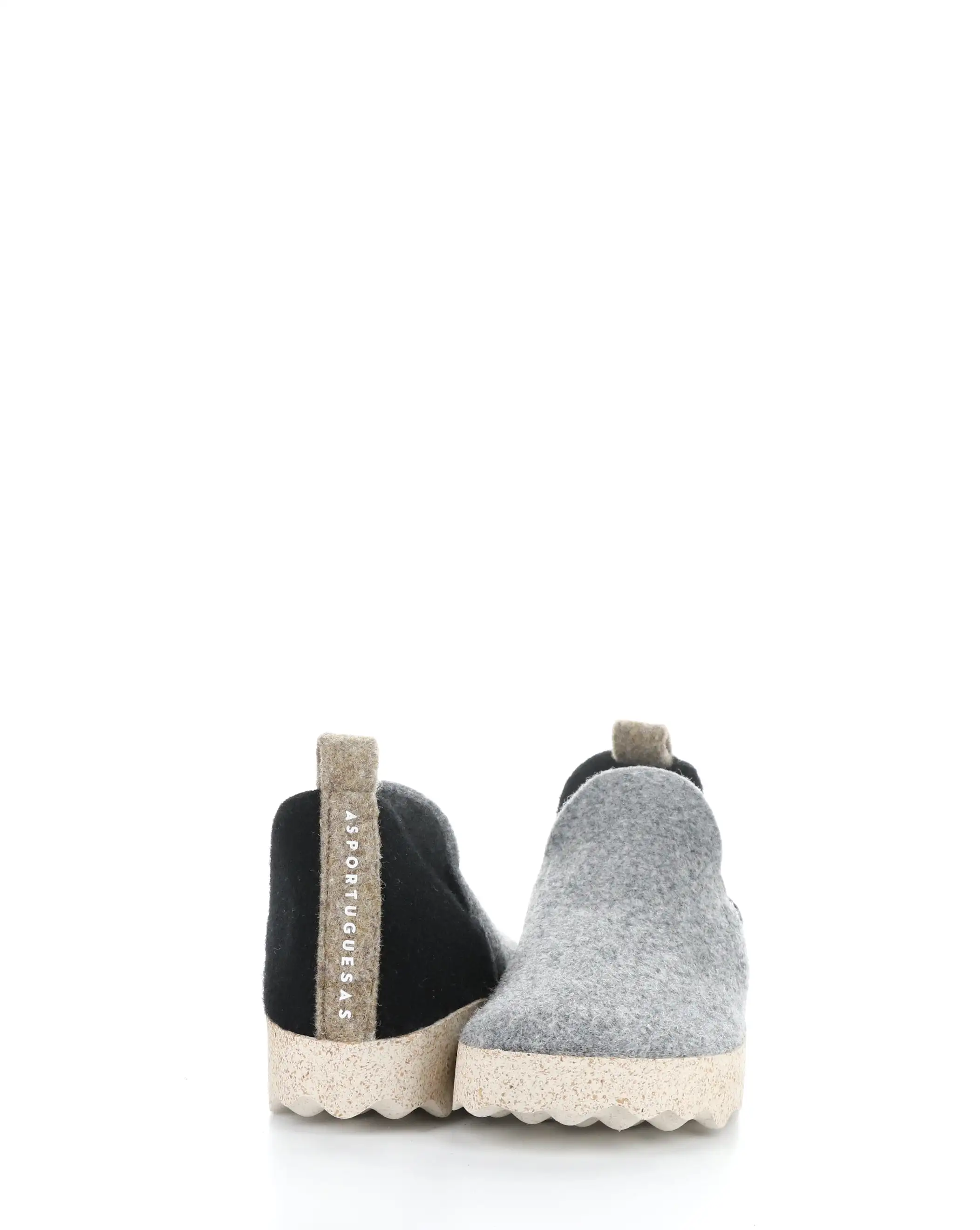 CITY086ASP 016 GREY/BLACK Round Toe Shoes