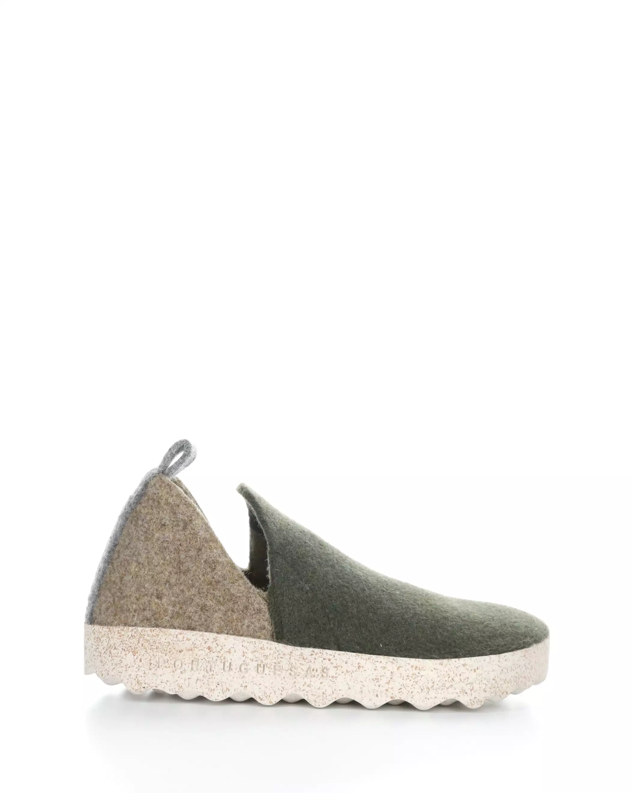 CITY089ASPM 006 MILITARY GREEN/TAUPE Round Toe Shoes