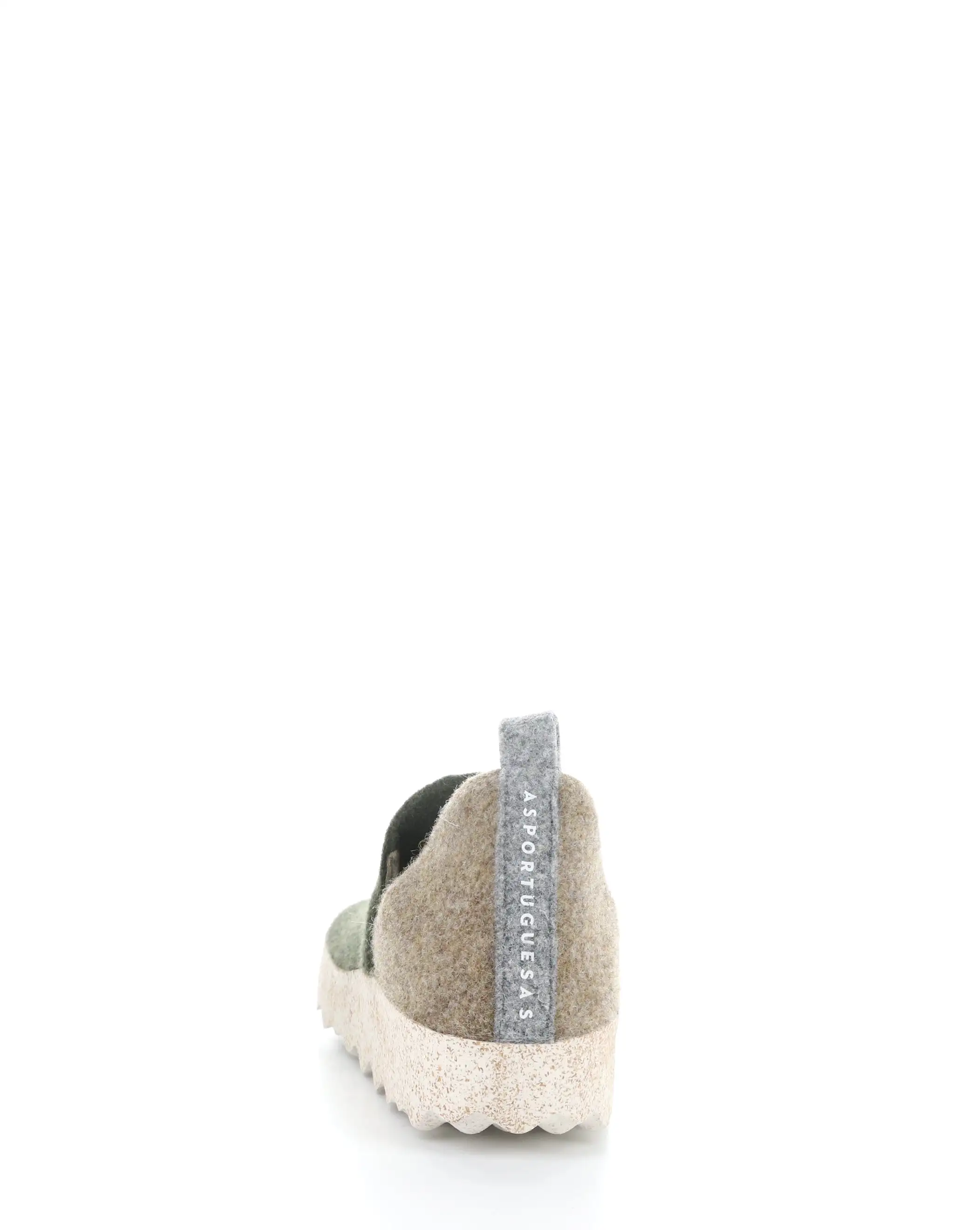 CITY089ASPM 006 MILITARY GREEN/TAUPE Round Toe Shoes