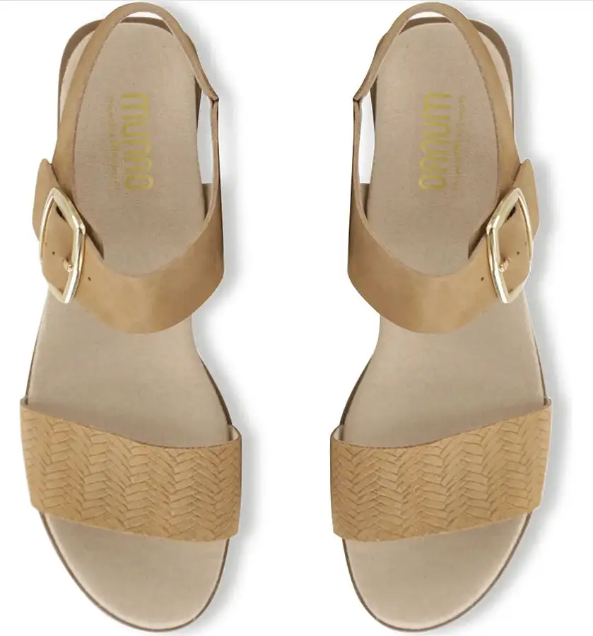 Cleo Tan Sandals Nubuck Leather Dress Sandals LIMITED STOCK