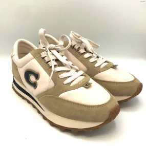 COACH Beige Navy Sneaker Shoe Size 10 Shoes