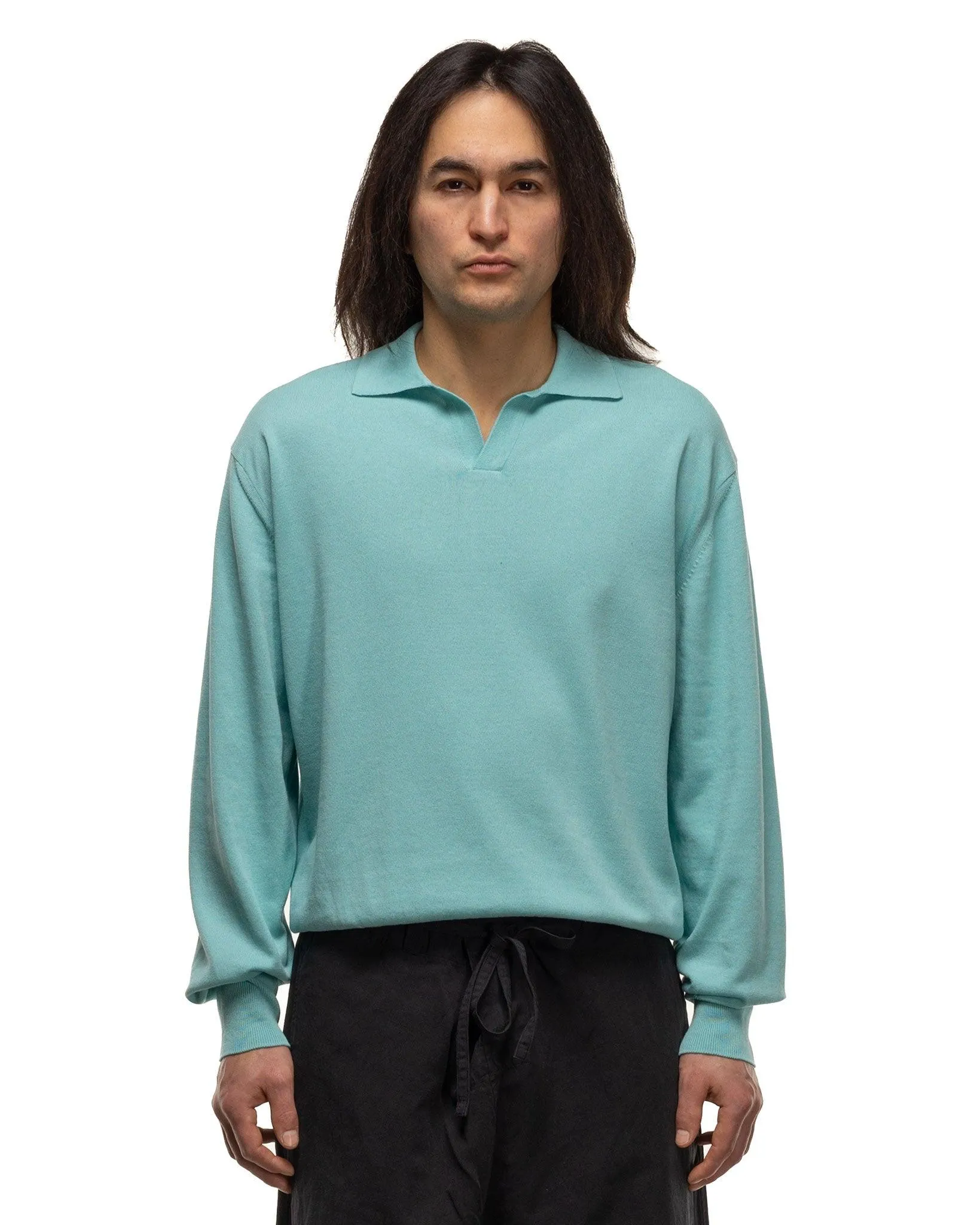 Cotton Knit Skipper Shirt Mint