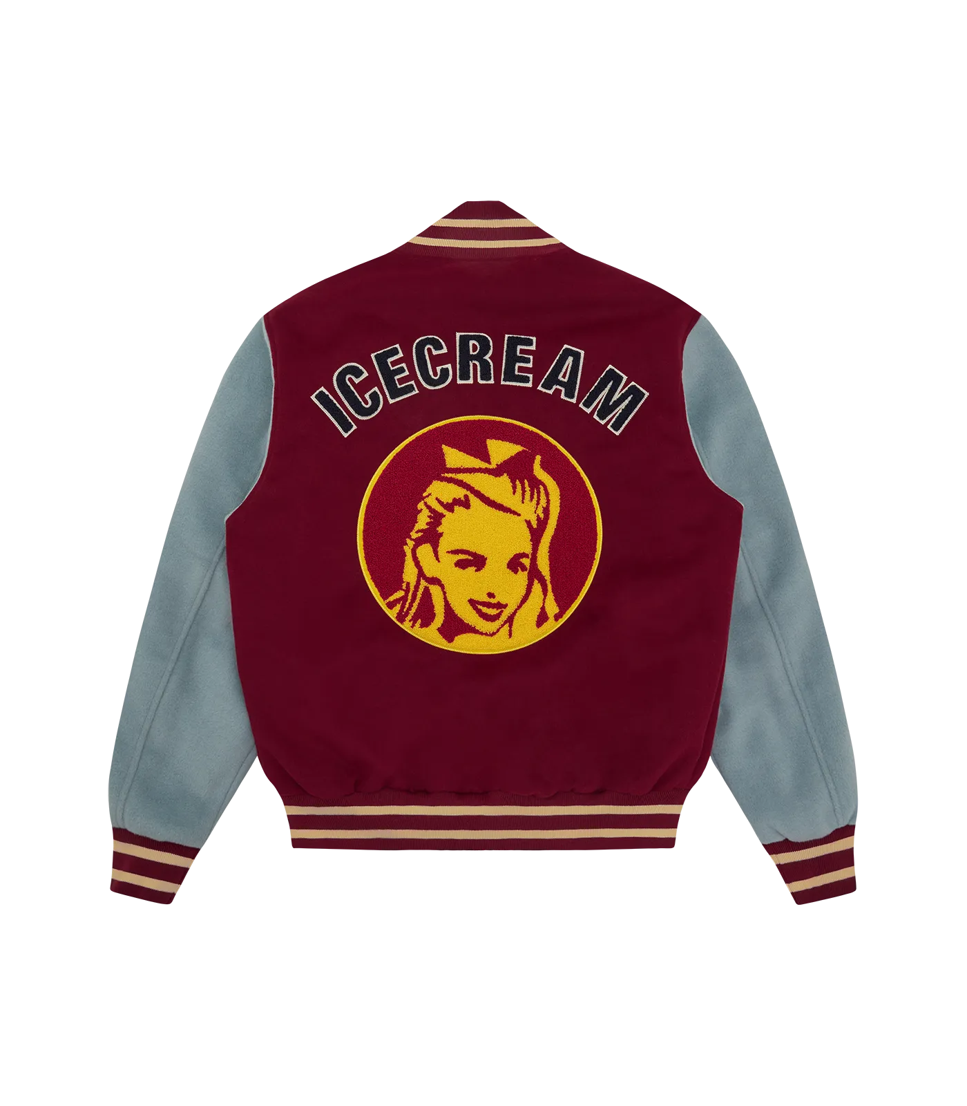 DINER TEAM VARSITY JACKET - BURGUNDY