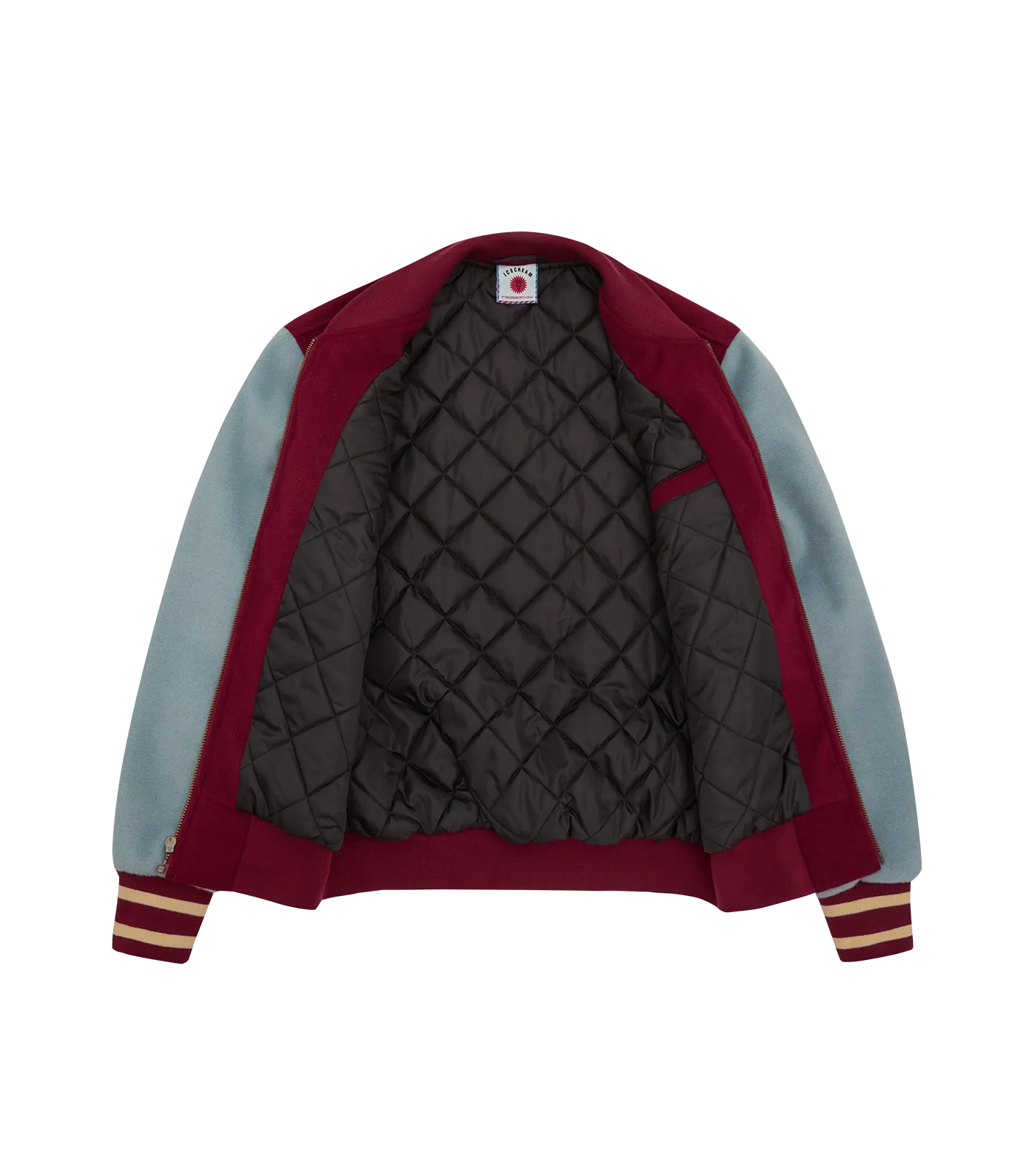 DINER TEAM VARSITY JACKET - BURGUNDY