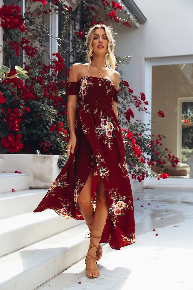 Elle Off The Shoulder Floral Dress