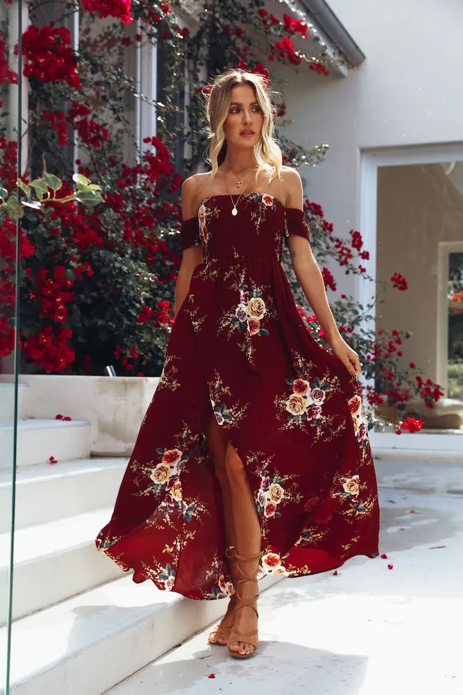 Elle Off The Shoulder Floral Dress