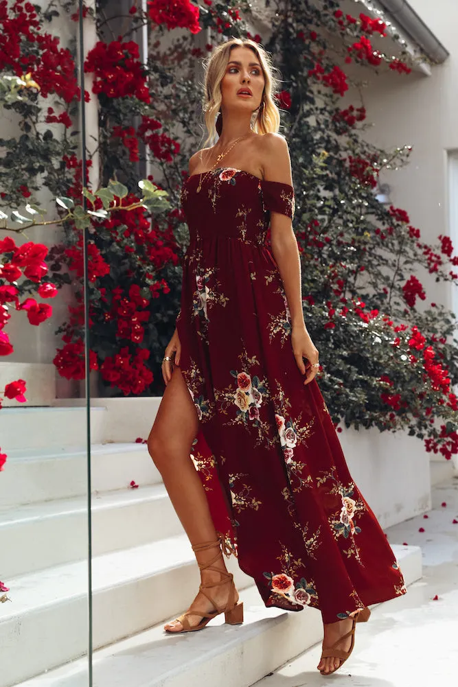 Elle Off The Shoulder Floral Dress