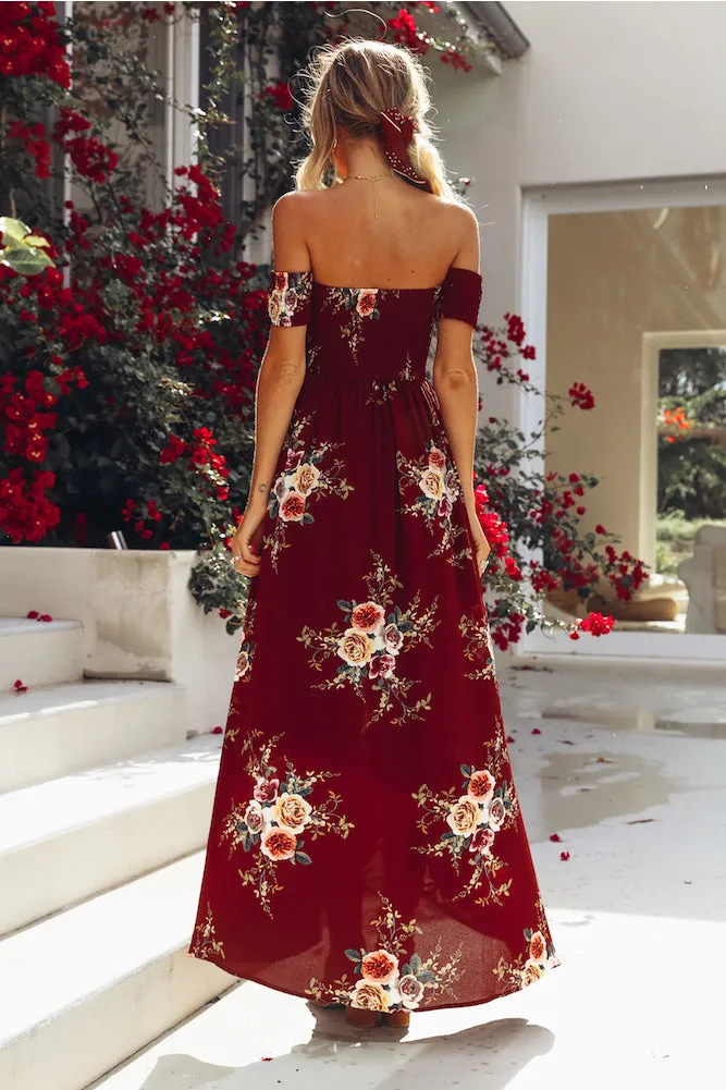 Elle Off The Shoulder Floral Dress