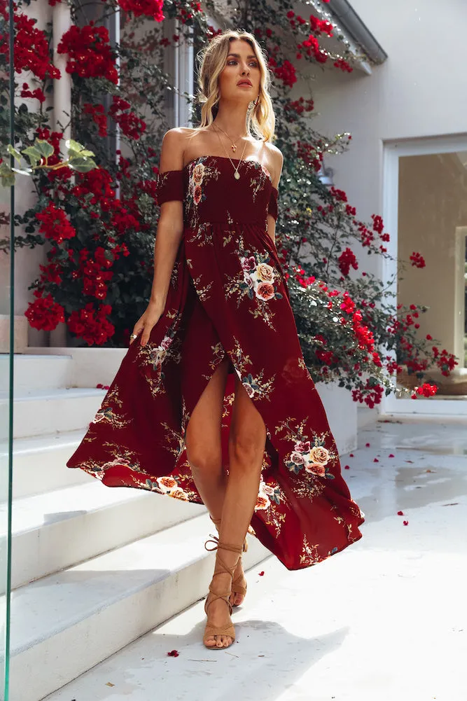 Elle Off The Shoulder Floral Dress