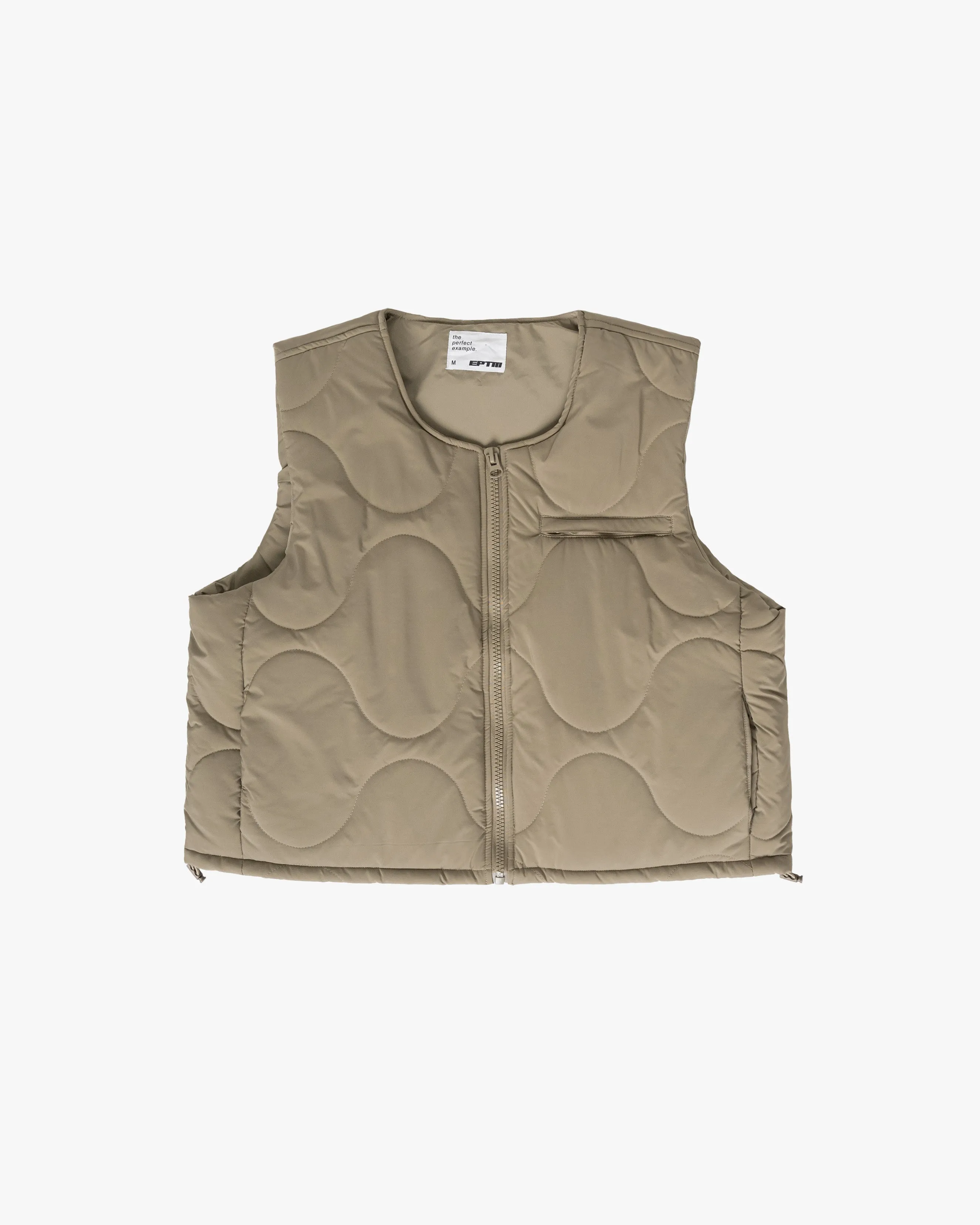 EPTM GRIDDY PUFFER VEST-OLIVE