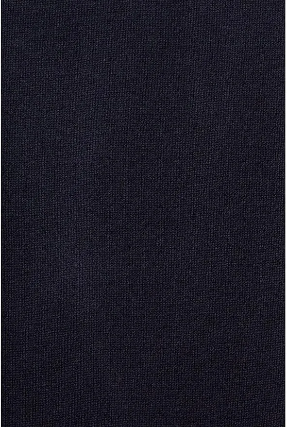 Esprit Fine Viscose V-Neck Soft Sweater In Navy