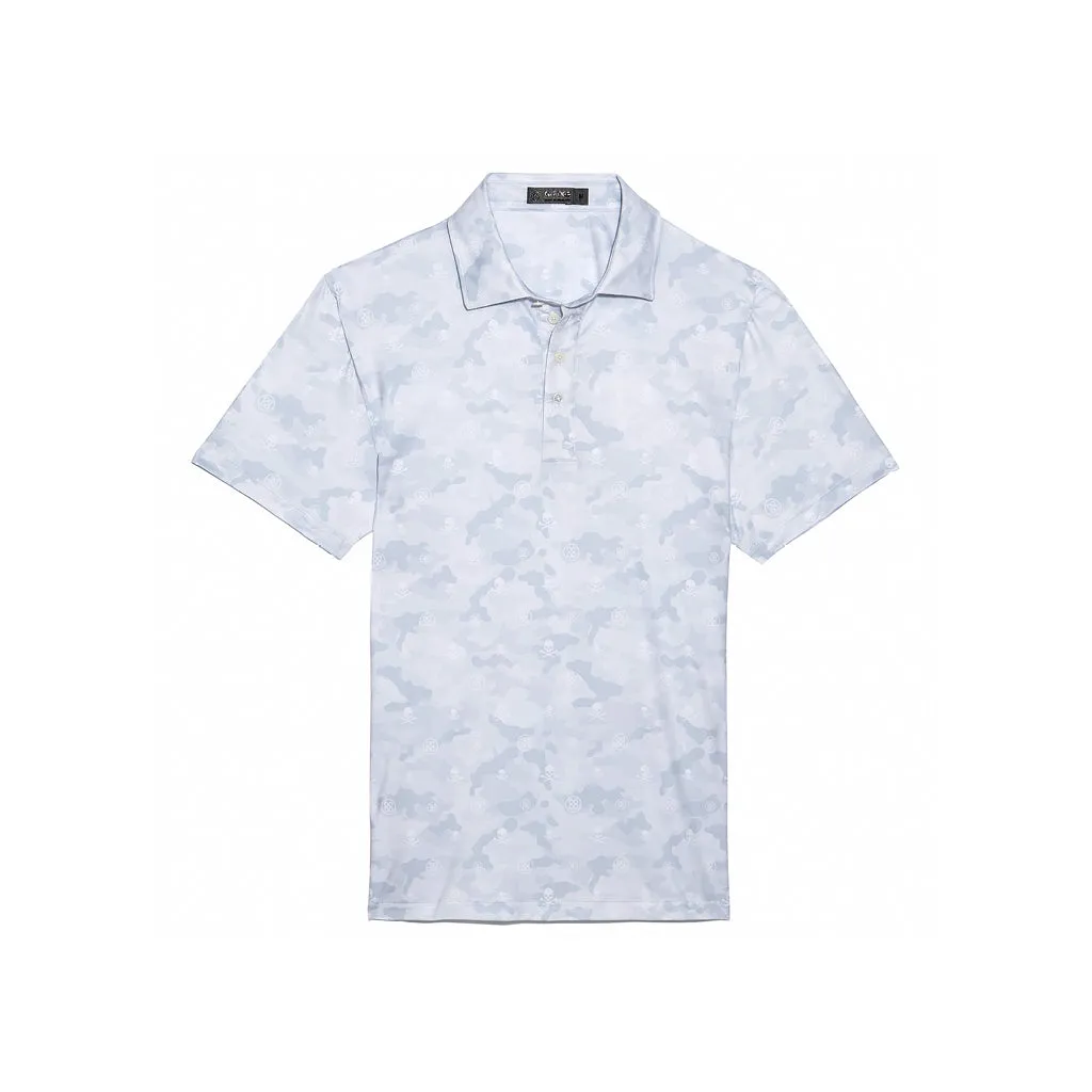 G/FORE ICON CAMO PRINTED POLO SNOW