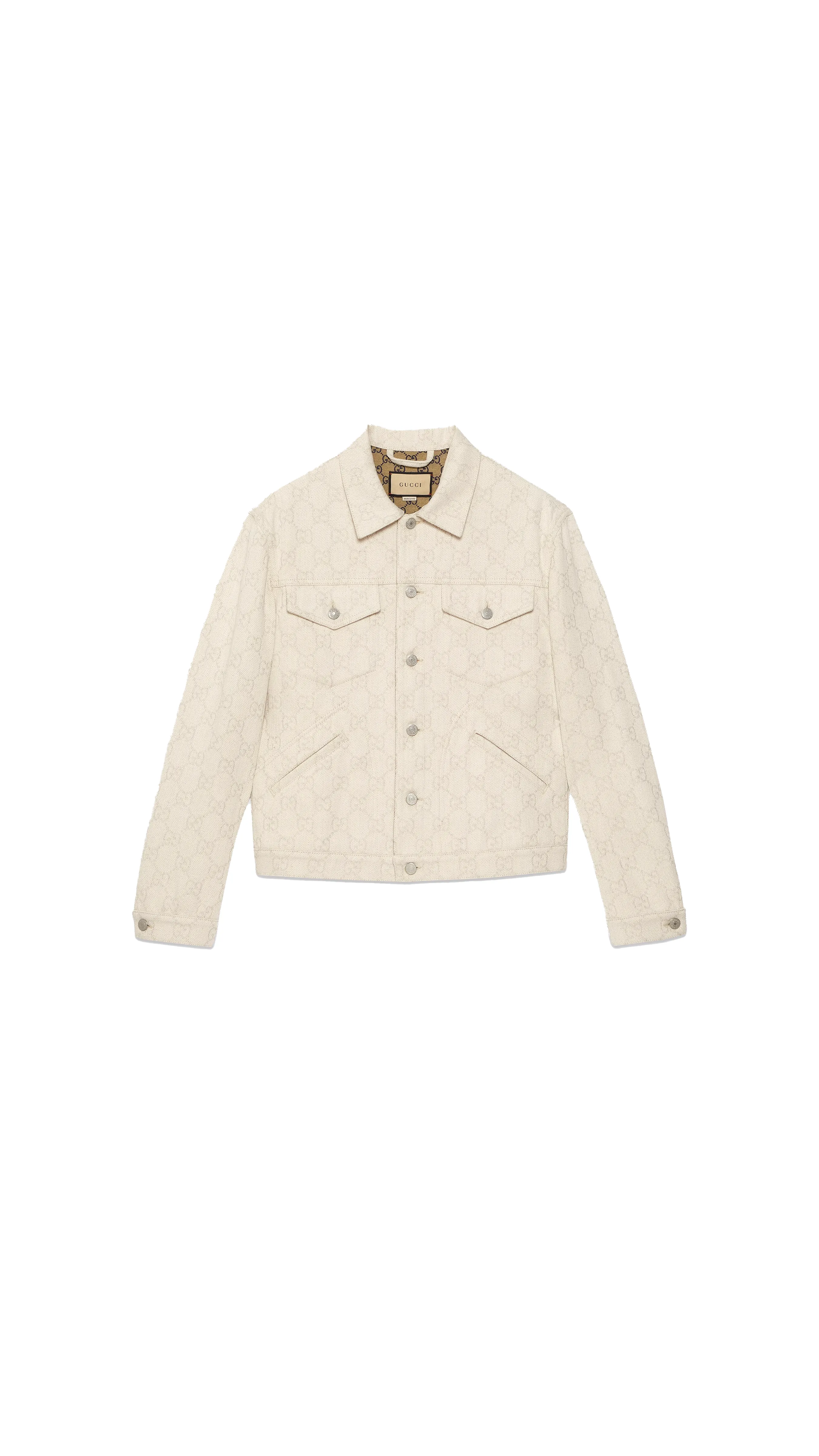 GG Cotton Jacquard Jacket - Ivory