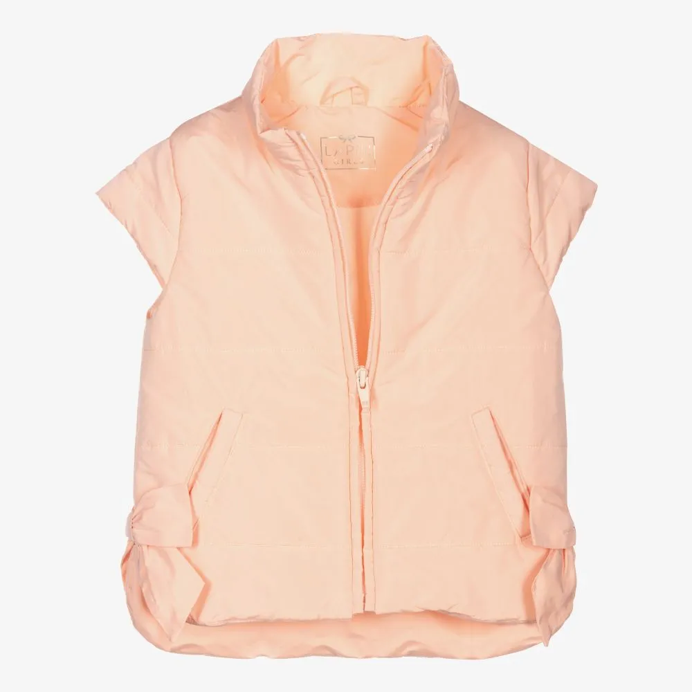 Girls Pink Padded Gilet Jacket