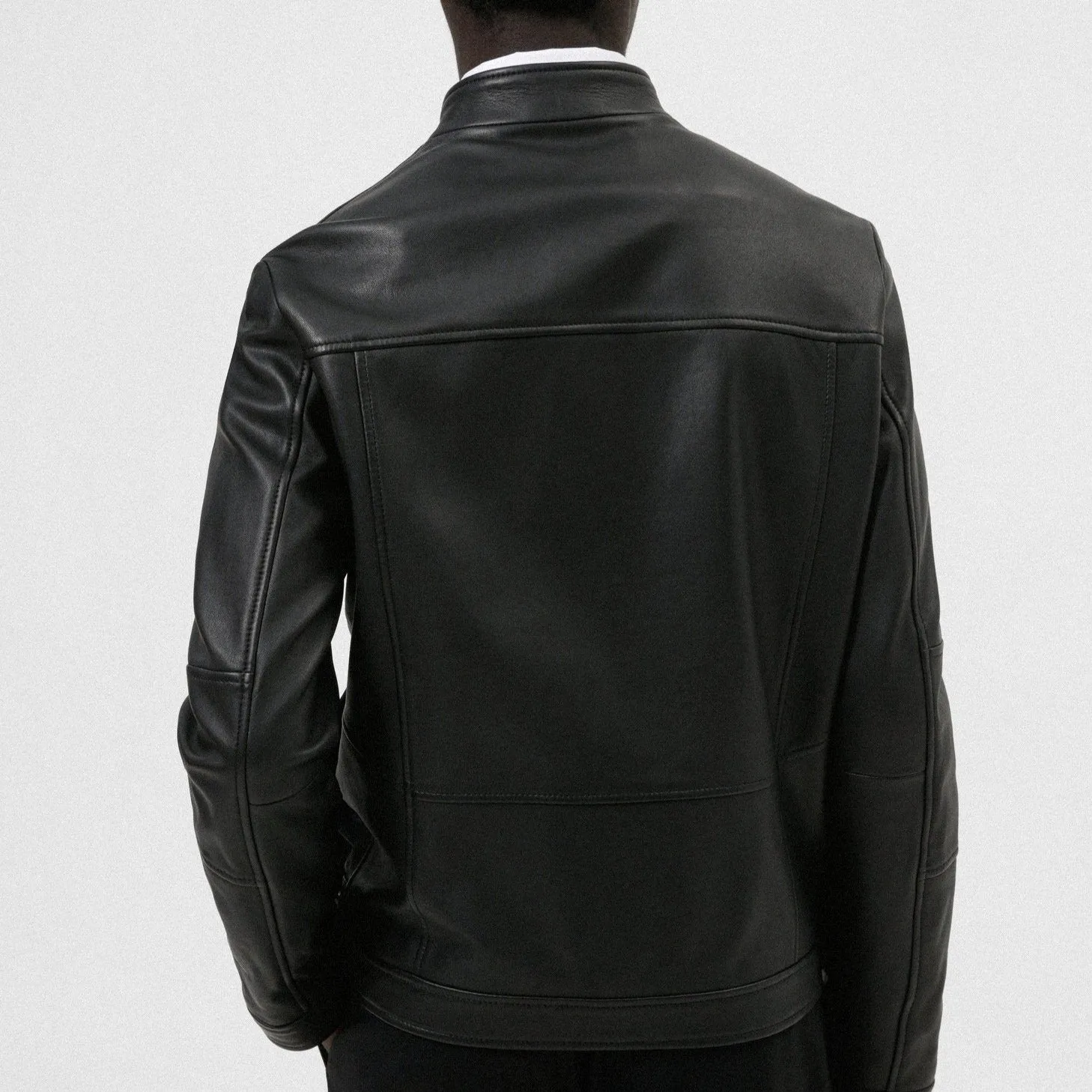 Hugo Boss Biker Leather Jacket