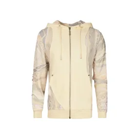 Ivory Mist - Sweater Pieced Fleece Zip Hoody