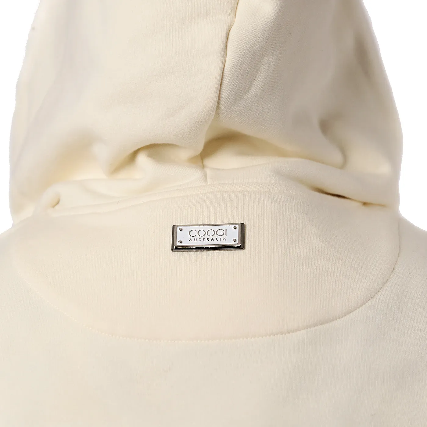 Ivory Mist - Sweater Pieced Fleece Zip Hoody