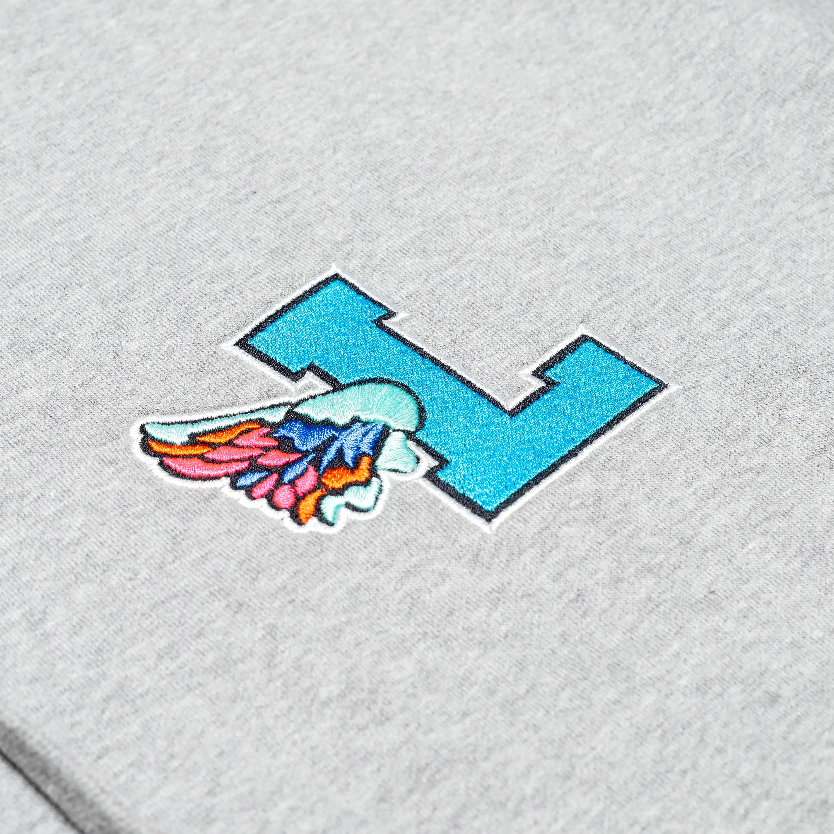 Leaders L-Wing Embroidered Heather Hoodie