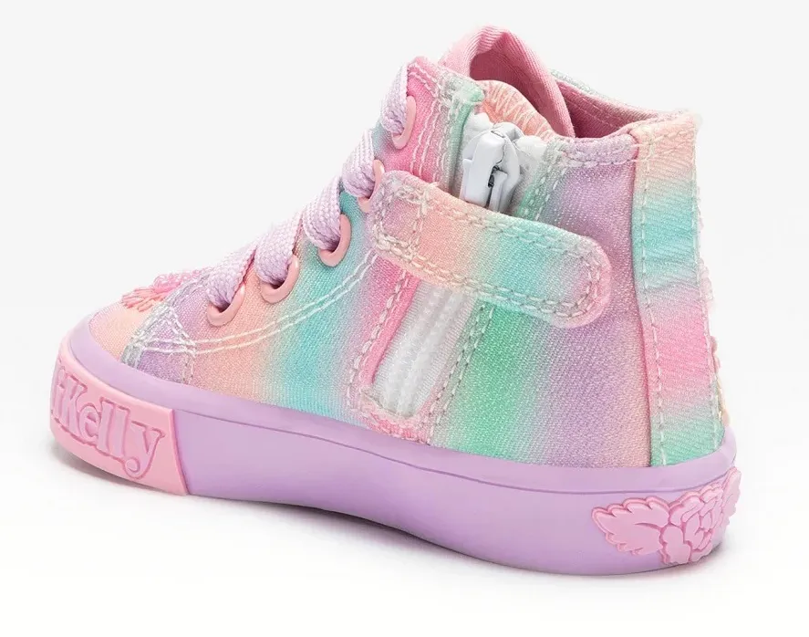 LELLI KELLY LK 4142 MARGAERY BUTTERFLY RAINBOW BABY BOOTS HI-TOP