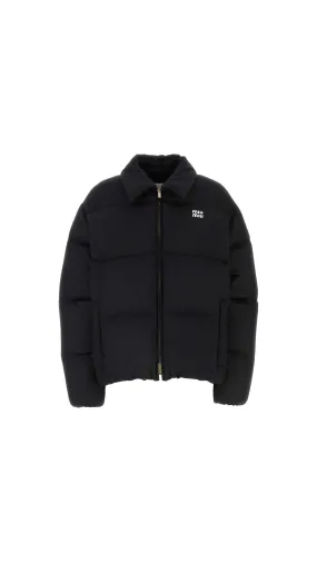 Long Padded Down Jacket - Black