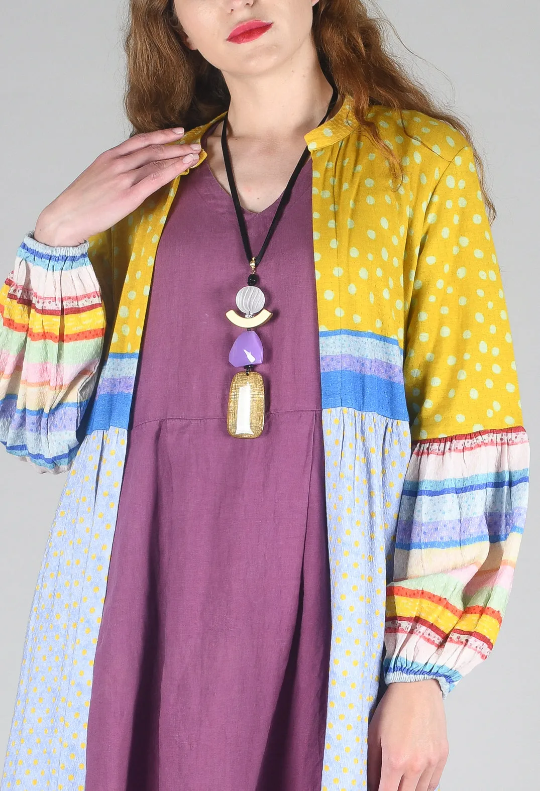 Longline Jacket in Multi Colour