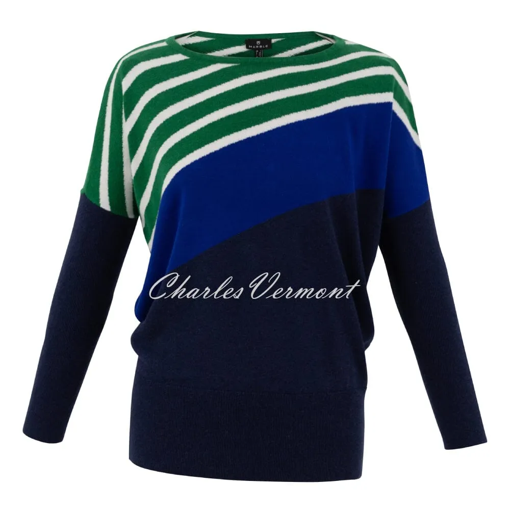 Marble Sweater - Style 7183-210 (Royal Blue / Green / Navy / Ivory)