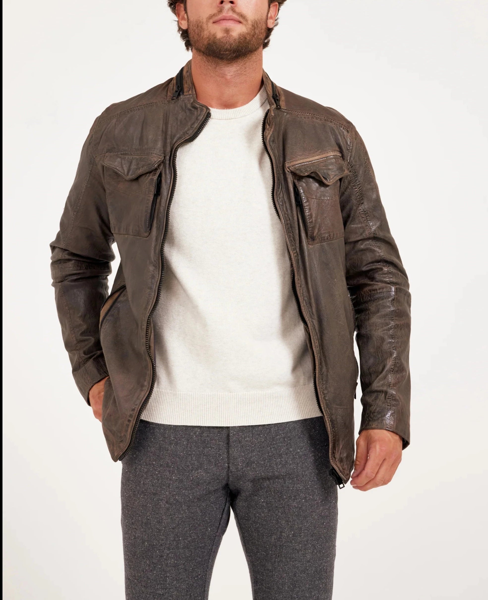 Mauritius Men's 'Cove' Leather Jacket