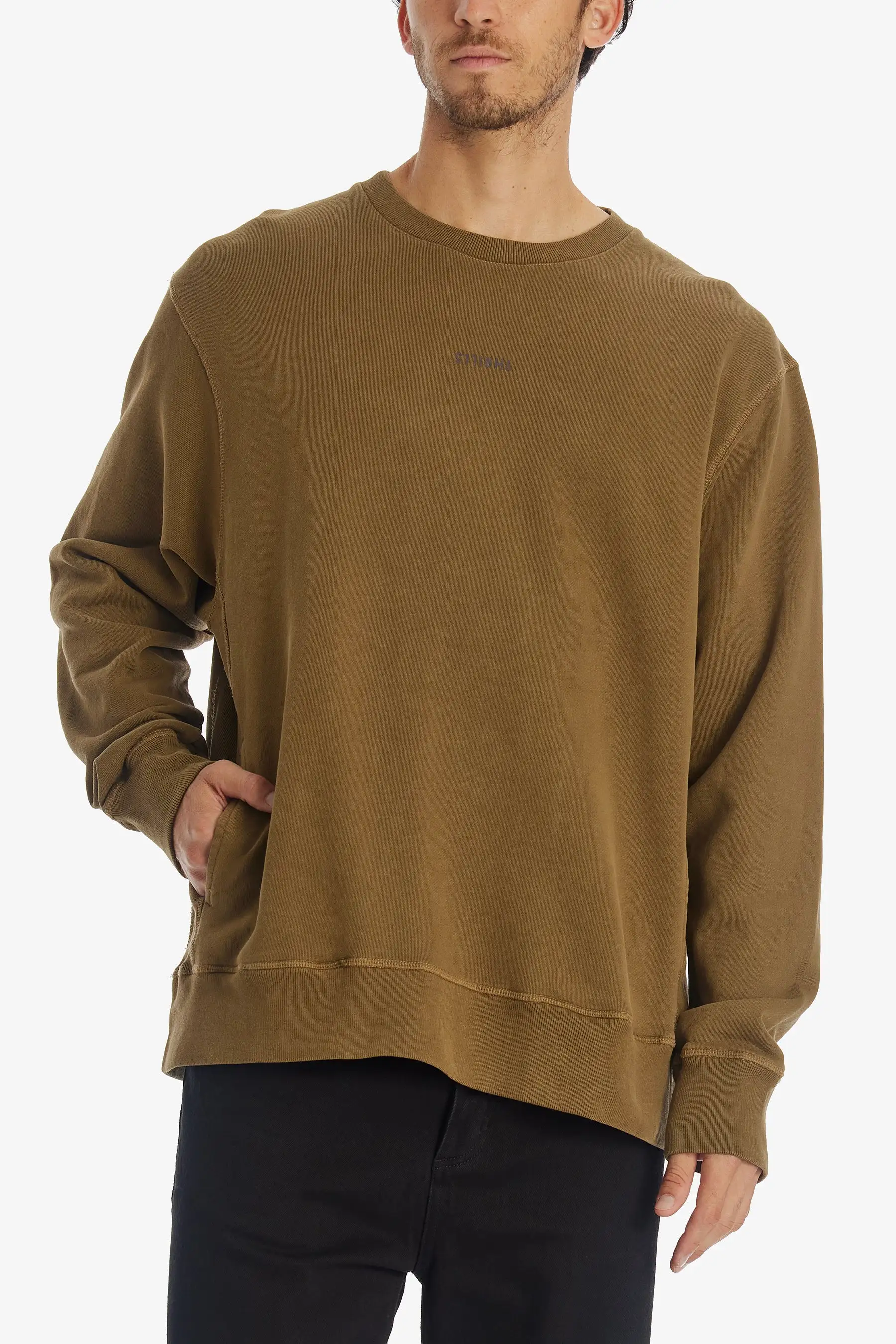 Minimal Oversized Crew Neck Sweatshirt