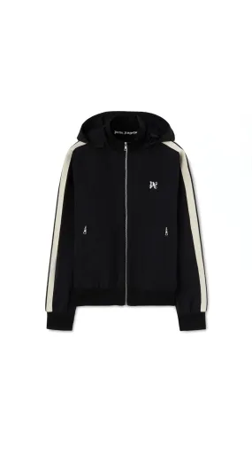 Monogram Nylon Track Jacket - Black