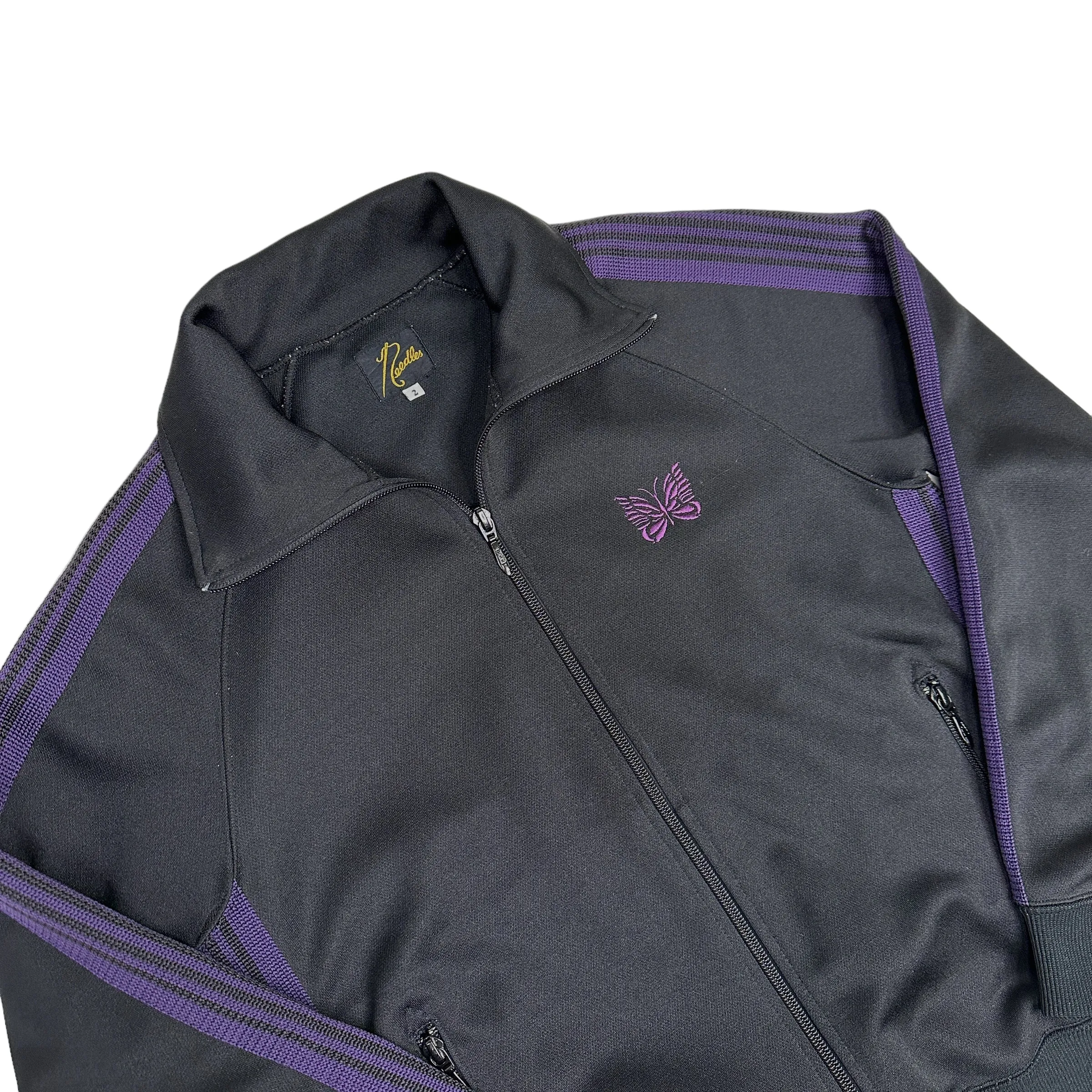 NEEDLES BLACK/PURPLE TRACK JACKET