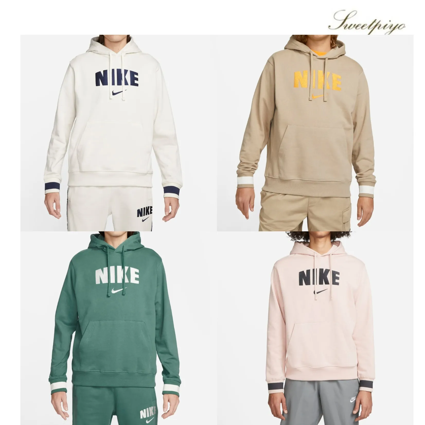 Nike  |Men’s Retro Fleece Pullover Hoodie