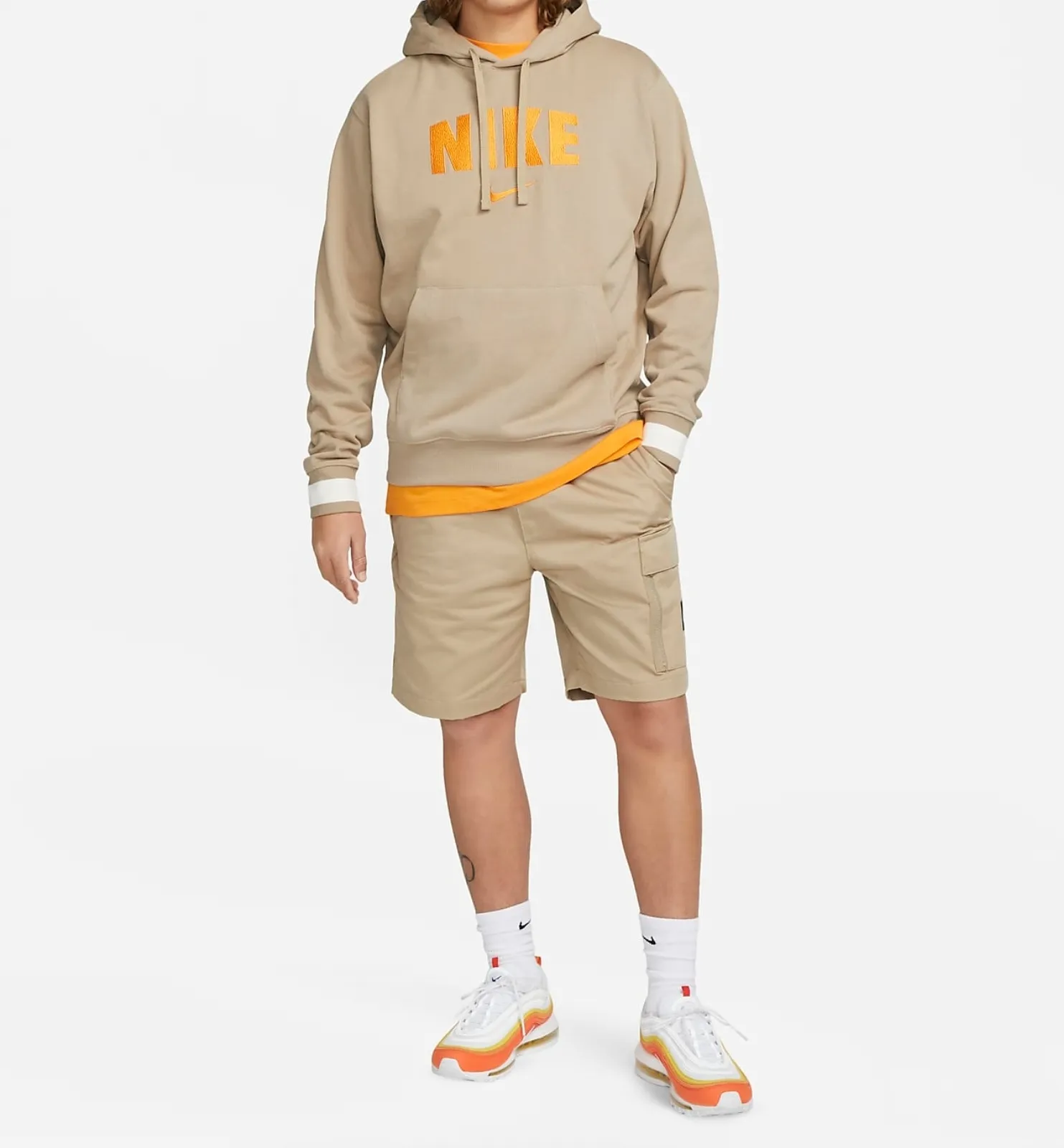 Nike  |Men’s Retro Fleece Pullover Hoodie