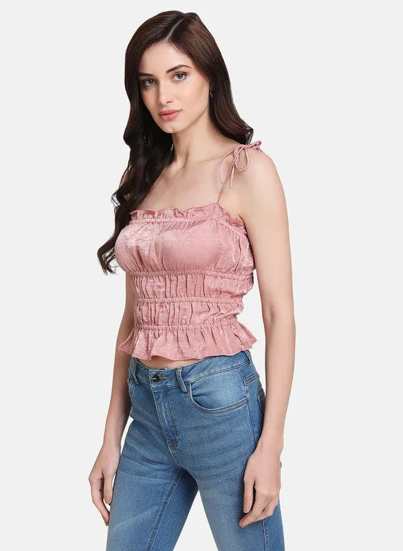 Noodle Strap Crop Top