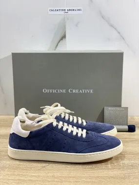 Officine Creative Kombo Sneaker Uomo Suede Blu Luxury Soft Fondo Latti