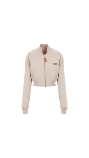 Panama Cotton Blouson Jacket - Limmestone